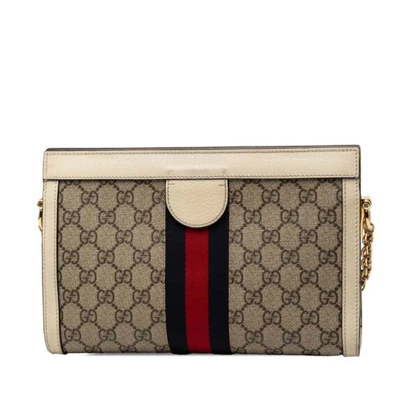 GUCCI Cream Leather Shoulder Bag - Picture 2 of 6
